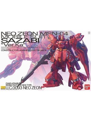 Bandai Gundam MG 1/100 Neo Zeon Sazabi MSN-04 Ver.Ka Model Kit 18cm