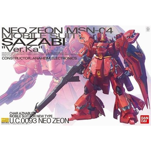 Bandai Gundam MG 1/100 Neo Zeon Sazabi MSN-04 Ver.Ka Model Kit 18cm
