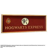 Harry Potter Hogwarts Express 9 3/4 Sign ca 50x20cm Noble Collection