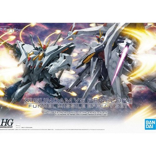Bandai Gundam HGUC 1/144 XI Gundam vs Penelope Funnel Missile Model Kit Bandai Gundam HGUC 1/144 XI Gundam vs Penelope Funnel Missile Model Kit