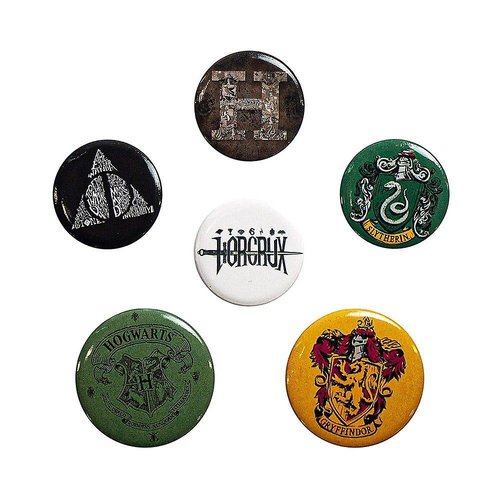 GB Eye Harry Potter 6 Button Badges