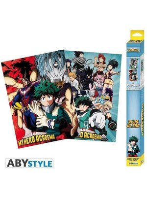 Abystyle My Hero Academia Artworks Set 2 Posters 52x38cm
