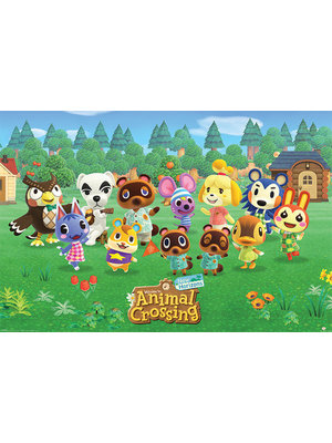 Hole in the Wall Animal Crossing Line Up Maxi Poster 61x91.5