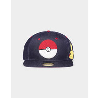 Pokemon Pokeball Denim Adjustable Cap