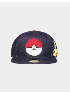 Difuzed Pokemon Pokeball Denim Adjustable Cap