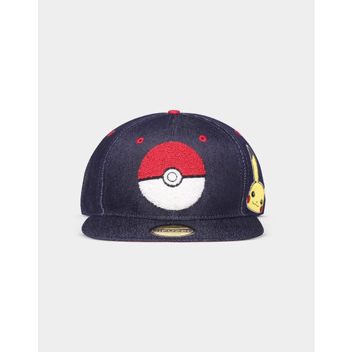 Difuzed Pokemon Pokeball Denim Adjustable Cap