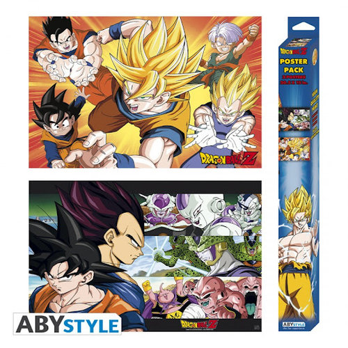 Abystyle Dragon Ball Saiyans Set 2 Posters 52x38cm Abystyle Dragon Ball Saiyans Set 2 Posters 52x38cm