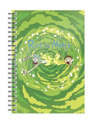 SD Toys Rick and Morty Portal Spiral Notebook