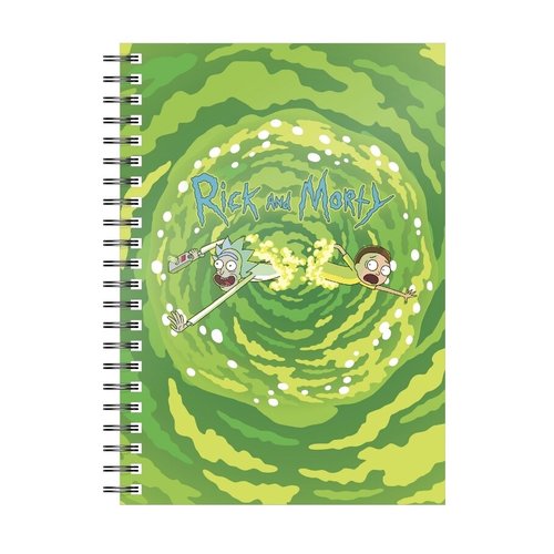 Rick and Morty Portal Spiral Notebook Rick and Morty Portal Spiral Notebook