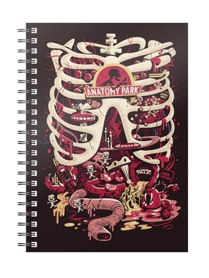 SD Toys Rick and Morty Anatomy Park Spiral Notebook