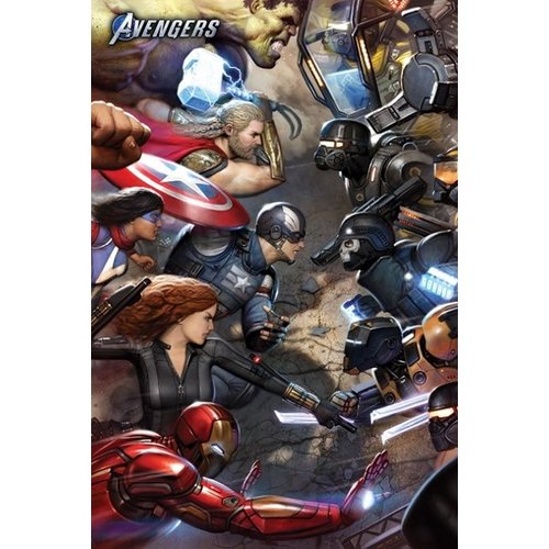 Hole in the Wall Marvel Avengers Gameverse Face Off Maxi Poster 61x91.5