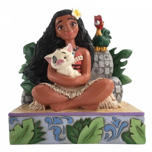 Disney Traditions Disney Traditions Welcome to Motunui Moana with Pua and Hei Hei Figurine