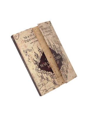 Harry Potter Marauders Map Magnetic Opening A5 Notebook