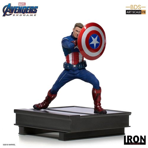 Iron Studios Marvel Avengers Endgame Captain America 2023 Statue BDS Art 19cm