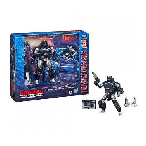 Hasbro Transformers War for Cybertron Covert Agent Ravage and Decepticon Hasbro Transformers War for Cybertron Covert Agent Ravage and Decepticon
