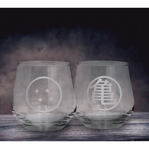 Abystyle Dragon Ball Z Kame and Dragon Ball 2 Glasses Set 300ml Abystyle Dragon Ball Z Kame and Dragon Ball 2 Glasses Set 300ml