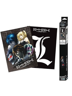 Abystyle Death Note L & Group Set of 2 Postes 52x38cm