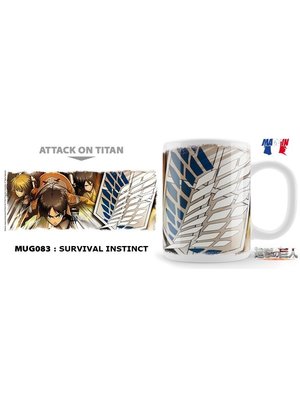 Unekorn Attack On Titan Mug 325ml Survival Instinct