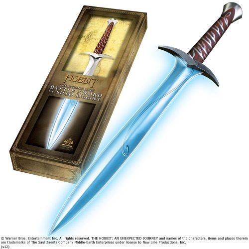 The Hobbit Illuminating Sword of Bilbo Baggins Prop Size Replica Noble The Hobbit Illuminating Sword of Bilbo Baggins Prop Size Replica Noble