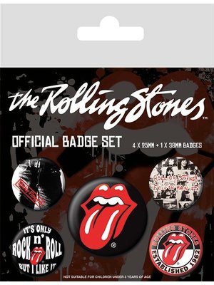 Pyramid Rolling Stones Classic 5 Badge Pack Buttons