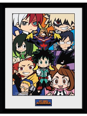 GB Eye My Hero Academia Chibi Framed Collector Print 30x40