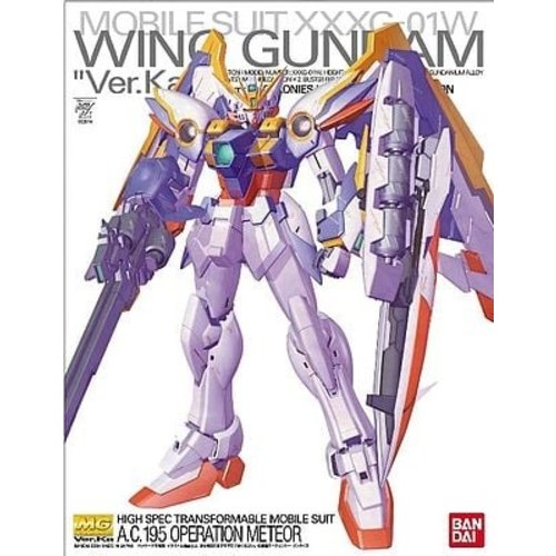 Gundam MG 1/100 Wing Gundam Ver.Ka A.C.195 Operation Meteor MK 18cm Gundam MG 1/100 Wing Gundam Ver.Ka A.C.195 Operation Meteor MK 18cm