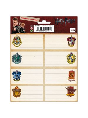 Grupo Erik Harry Potter Set of 2 Label Sheets