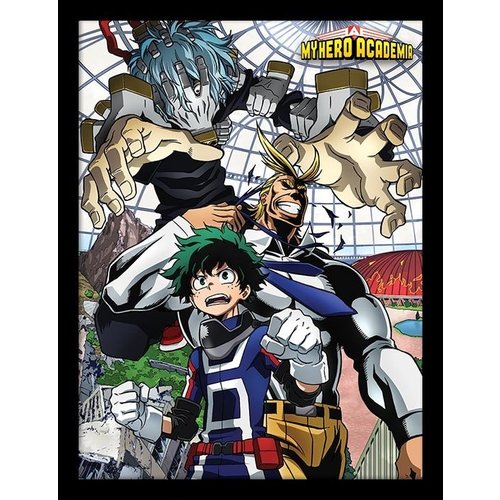 Pyramid My Hero Academia An Enemy Threat Framed Collector Print 30x40