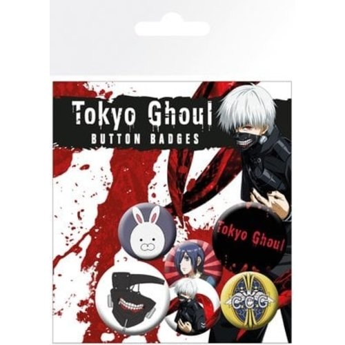 GB Eye Tokyo Ghoul 5 Badge Pack Buttons