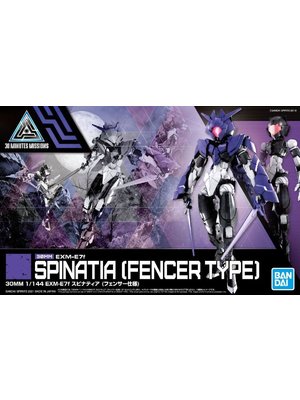 Bandai 30MM 1/144 EXM-E7f Spinatia Fencer Type Model Kit
