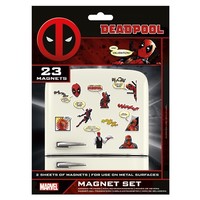 Marvel Deadpool Comic Magnet Set of 23