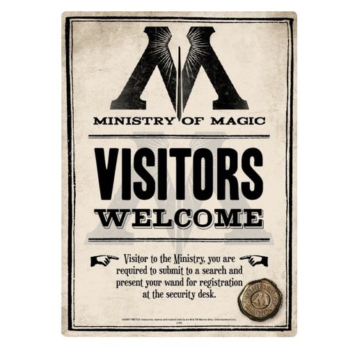 Pyramid Harry Potter Metal Poster 21x15cm Ministry of Magic Pyramid Harry Potter Metal Poster 21x15cm Ministry of Magic