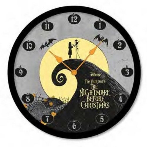 Pyramid The Nightmare Before Christmas Jack and Sally Wandklok 25cm Diameter