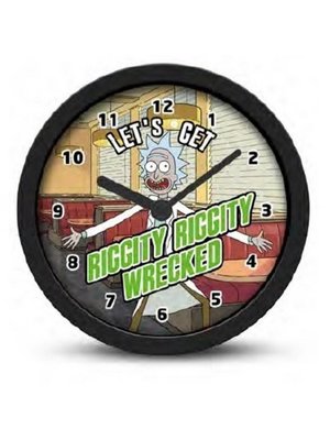 Pyramid Rick And Morty Wrecked Desk Clock with Alarm Function 12cm