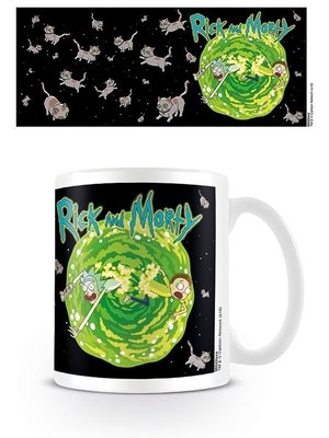 Pyramid Rick Morty Floating Cat Mug 300ML