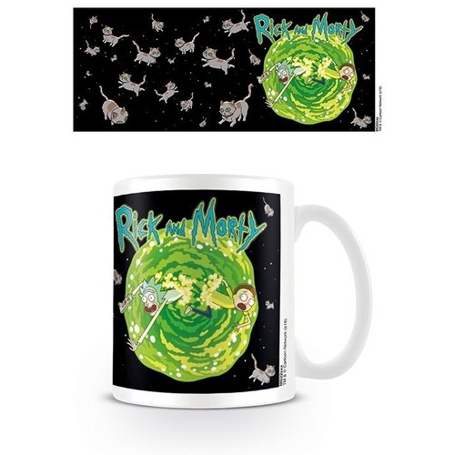 Pyramid Rick Morty Floating Cat Mug 300ML