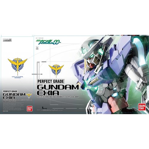 Bandai Gundam PG 1/60 OO Exia Celestial Being Mobile E Suit GN-001 Model Kit