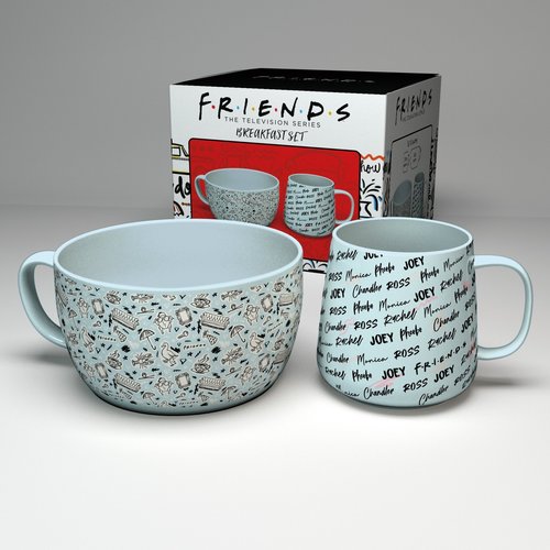Friends Doodle Breakfast Set Friends Doodle Breakfast Set