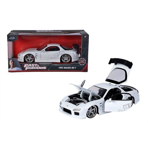 Jada Toys Fast & Furious 1993 Mazda RX-7 1/24 Figure Metals Die Cast Jada Toys Fast & Furious 1993 Mazda RX-7 1/24 Figure Metals Die Cast