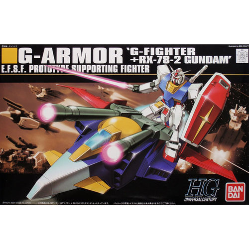 Bandai Gundam HGUC 1/144 G-Armor G-Fighter + RX-78-2 Gundam Model Kit 050