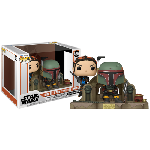 Funko Funko POP! Television Moments Star Wars 486 Boba Fett And Fennec On Throne