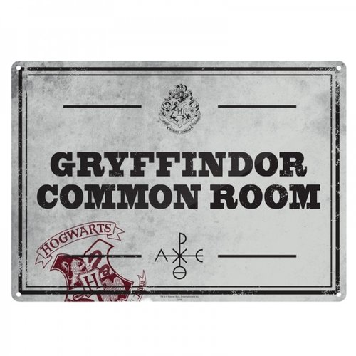 Pyramid Harry Potter Gryffindor Common Room Metal Poster 21x15 Pyramid Harry Potter Gryffindor Common Room Metal Poster 21x15