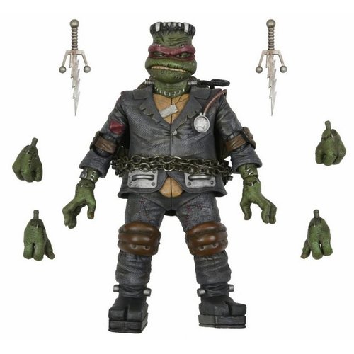 NECA TMNT x Universal Monsters Raphael as Frankensteins Monster Action Figure 7inch NECA NECA TMNT x Universal Monsters Raphael as Frankensteins Monster Action Figure 7inch NECA