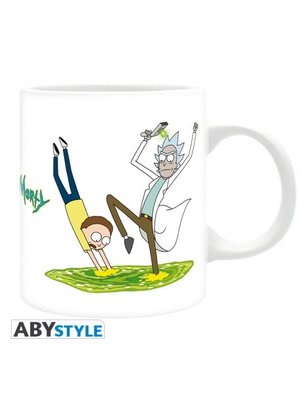 Abystyle Rick And Morty Falling Through Portal Mug 320ml