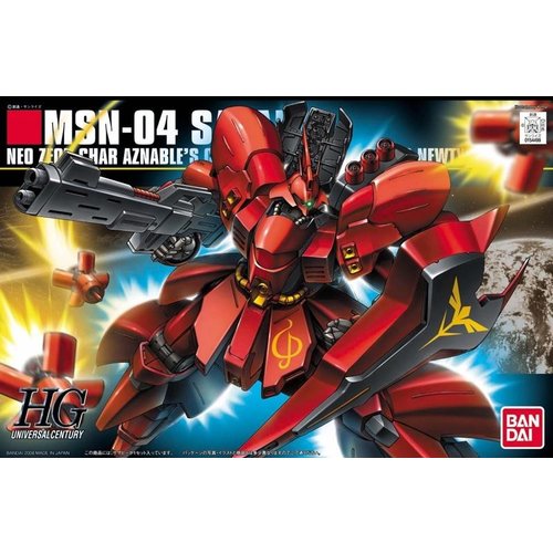 Bandai Gundam HGUC MSN-04 Sazabi 1/144 Model Kit 088 Bandai Gundam HGUC MSN-04 Sazabi 1/144 Model Kit 088