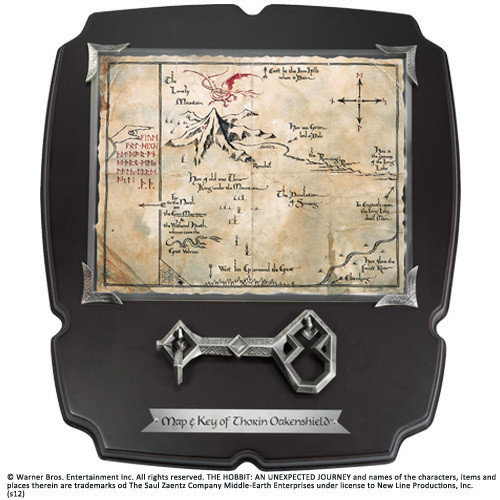 The Noble Collection The Hobbit Thorin's Key And Full Size Map Deluxe Nobel Collection