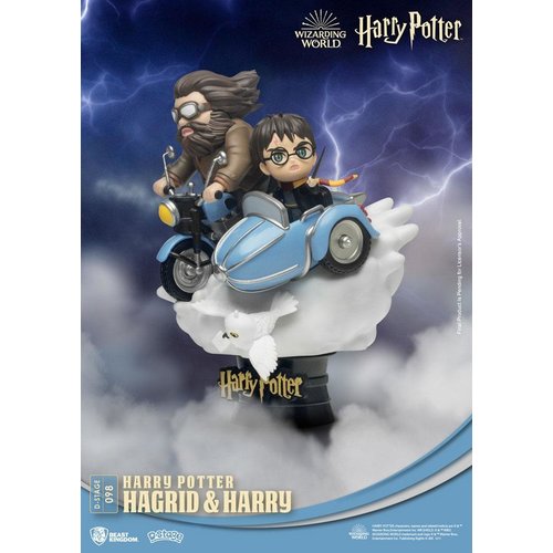 Beast Kingdom Harry Potter Harry & Hagrid D-stage Statue 15cm