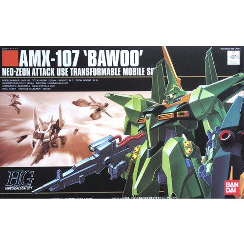 Bandai GUNDAM HG 1/144 AMX-107 Bawoo Neo-Zeon Attack Model Kit 031