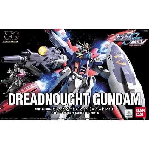 Bandai GUNDAM HG 1/144 Gundam Seed MSV YMF-X000A Dreadnought Model Kit