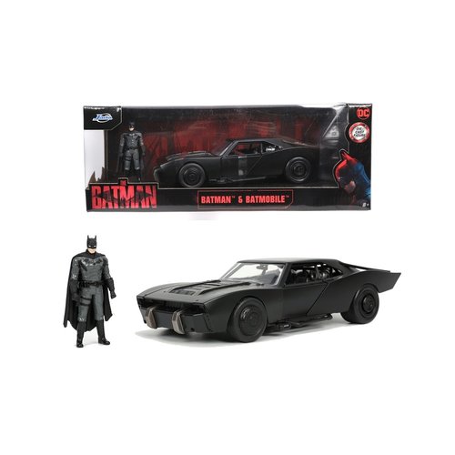 Simba Toys DC Comics The Batman Batmobile and The Batman 1:24 Die Cast Car Simba Toys DC Comics The Batman Batmobile and The Batman 1:24 Die Cast Car